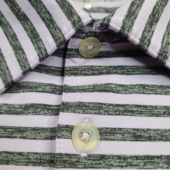 Nike Polo Shirt Men's Large Purple Black Tour Performance Golfer Golf Dri-Fit - Picture 4 of 12